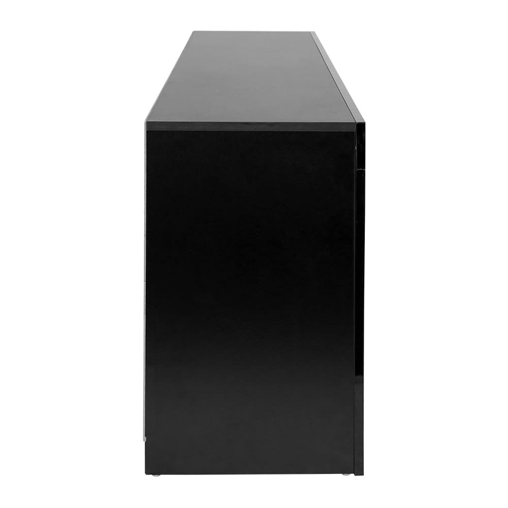 Artiss Entertainment Unit TV Cabinet LED 160cm Black Bobi - Image 4