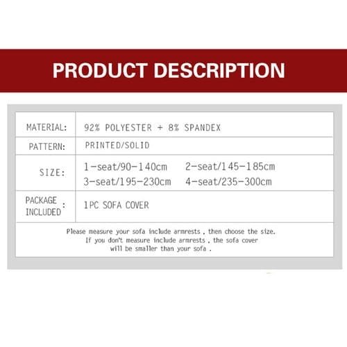 4 Sofa Covers Seater High Stretch Lounge Slipcover Protector Couch Cover - Image 2