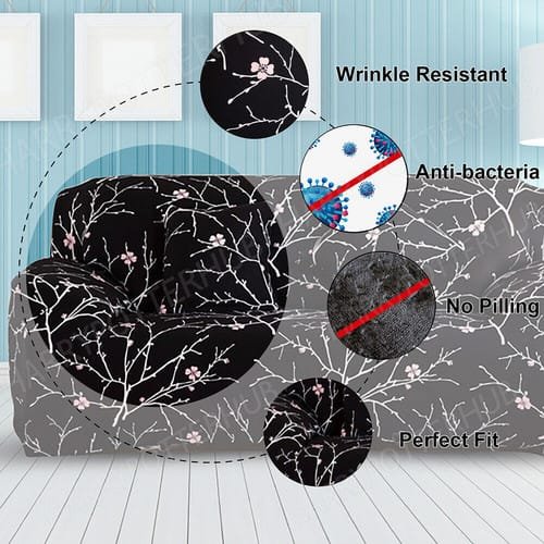 4 Sofa Covers Seater High Stretch Lounge Slipcover Protector Couch Cover - Image 6