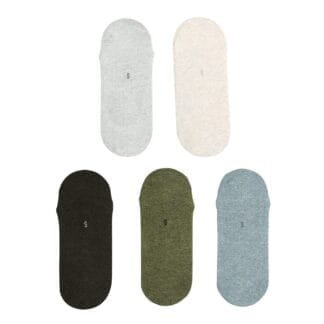 5X Rexy Daily No Show Ankle Socks Large Non-Slip Breathable MULTI COLOUR