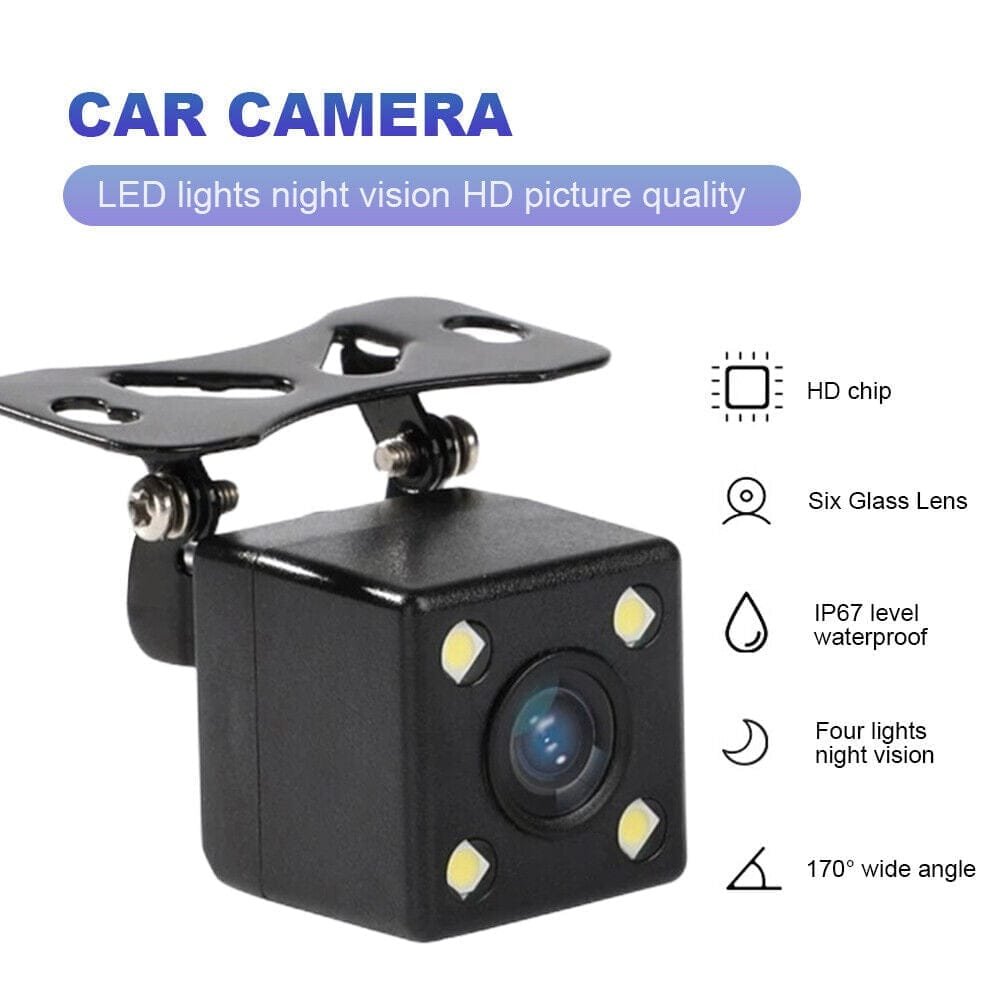 4LED Car Rear Camera Auto Parking Monitor Night Vision IP67 Waterproof With 5.5m Cable - Image 3